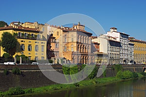 Buildings on the bank, Florence