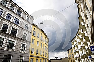 Buildings and blue sky