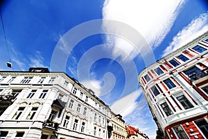 Buildings and blue sky