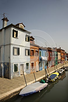 Buildings and Boats on Canal in Venice