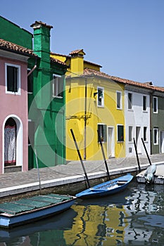 Buildings and Boats on Canal in Venice