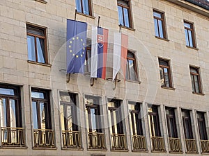 Buildings of Bratislava city, Slovakia