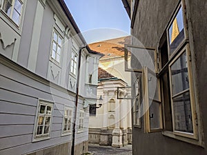 Buildings of Bratislava city, Slovakia