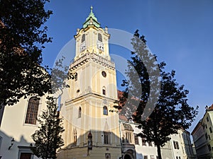 Buildings of Bratislava city, Slovakia
