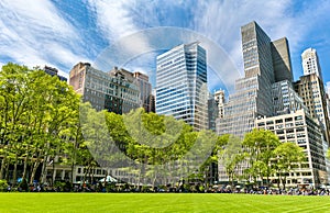 Buildings at Bryant Park in New York City