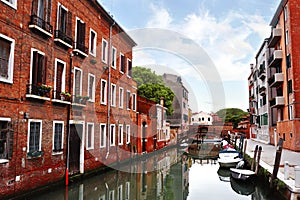 Buildings and canal in Venice, Italy