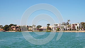 Buildings and canals in El Gouna.