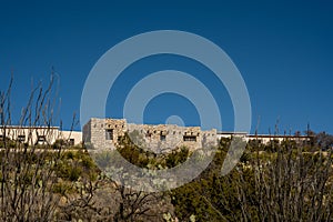 Buildings at Carlsbad Caverns On Cloudless Day