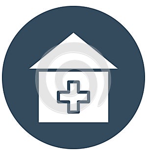 Dispensary,hospital, Isolated Vector Icon which can be easily edit or modified. photo