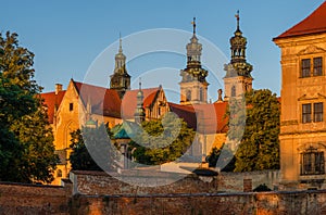 Buildings of the Cistercian abbey in LubiÄ…Å¼, Poland in Lower Silesia, former German name