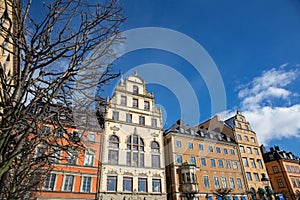 Buildings in the city center of Stockholm photo