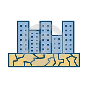 Buildings city scape isolated icon