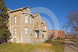 Buildings on a college campus