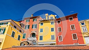 Buildings With Colorful Facade And Shutter-Croatia