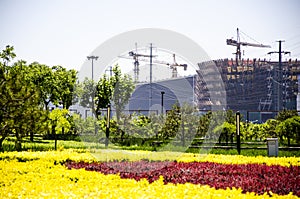 The Buildings construction site , Beijing