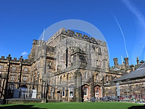 Buildings in courtyard inside Lancaster Castle