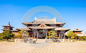Buildings of Datong`s Huayan temple.
