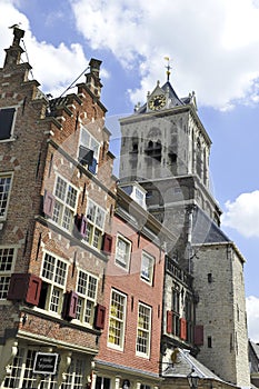 Buildings in Delft,Holland
