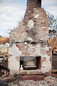 Buildings destroyed by bushfire