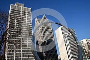 Buildings in Detroit owntown