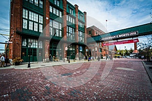 Buildings in the Distillery Historic District, In Toronto, Ontario.