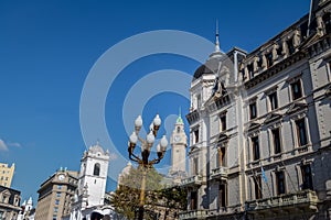 Buildings in downtown Buenos Aires near Plaza de Mayo - Buenos Aires, Argentina photo