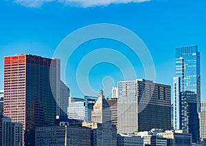 Buildings in Downtown Chicago along Michigan Avenue