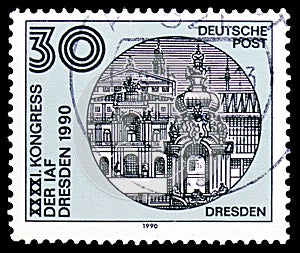 Buildings in Dresden, Congress Of The International Astronautical Federation IAF serie, circa 1990