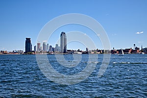 Buildings in the east river