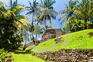 Buildings of former penal colony at Ile Royale photo