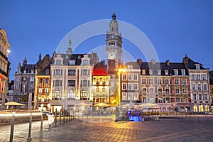 Buildings on the Grand Place in Lille