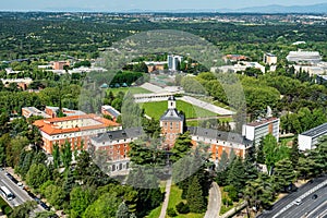 Buildings of the great Complutense University of Madrid in the north of the city, Spain. photo