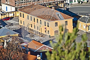 Buildings in halden, tourist office