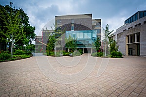 Buildings at Harvard Law School, in Cambridge, Massachusetts.