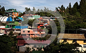 Buildings on a hillside in Santa Elena