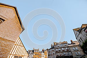 Buildings in Honfleur in France
