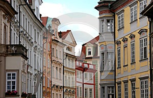 Buildings and houses with Mitteleuropean Architecture style