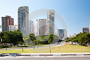 Buildings in Ibirapuera, Sao Paulo city photo