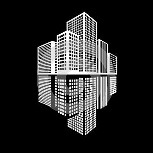 Buildings icon and office icon set