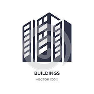 buildings icon on white background. Simple element illustration from Digital economy concept