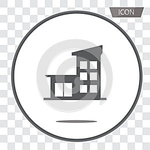 Buildings icons vector isolated on background