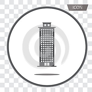 Buildings icons vector isolated on background