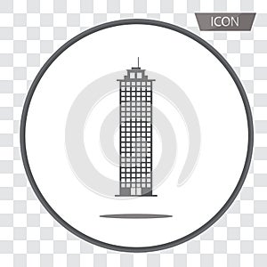 Buildings icons vector isolated on background