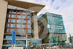 The buildings library and Conservatorium van Amsterdam.