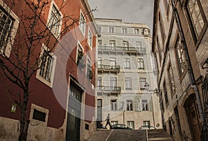 Buildings in Lisbon, Portugal.