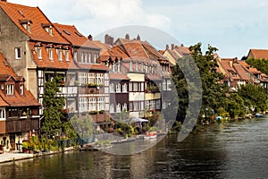 Buildings of Little Venice (Klein Venedig) in Bamberg