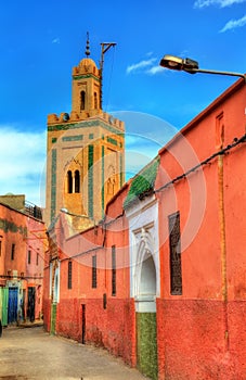 Buildings in Medina of Marrakesh, a UNESCO heritage site in Morocco