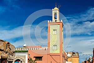 Buildings in Medina of Marrakesh, a UNESCO heritage site in Morocco