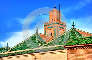 Buildings in Medina of Marrakesh, a UNESCO heritage site in Morocco