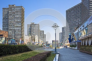 Buildings at New Arbat Street in Moscow